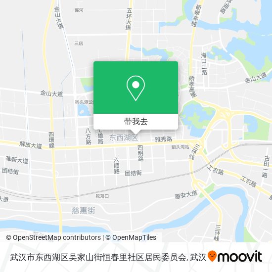 武汉市东西湖区吴家山街恒春里社区居民委员会地图