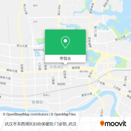 武汉市东西湖区妇幼保健院-门诊部地图