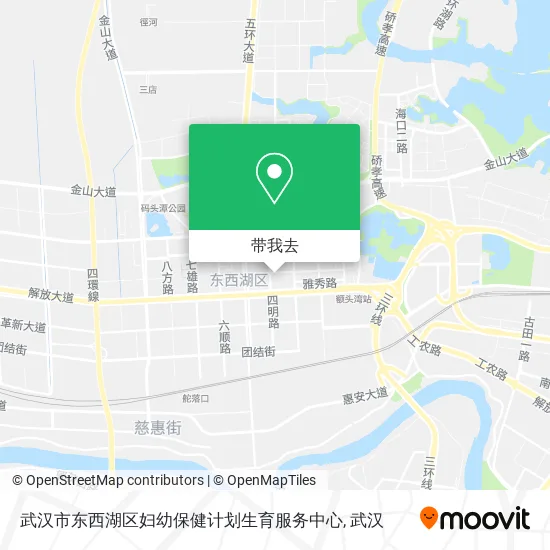 武汉市东西湖区妇幼保健计划生育服务中心地图