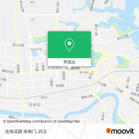 吴南花园-东南门地图