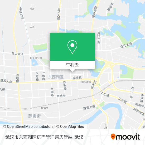 武汉市东西湖区房产管理局房管站地图