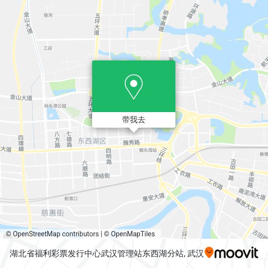 湖北省福利彩票发行中心武汉管理站东西湖分站地图