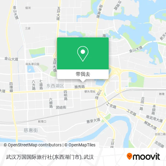 武汉万国国际旅行社(东西湖门市)地图