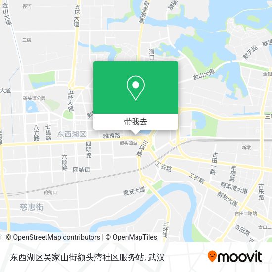 东西湖区吴家山街额头湾社区服务站地图