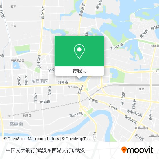 中国光大银行(武汉东西湖支行)地图
