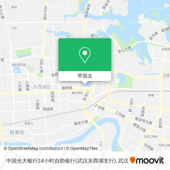 中国光大银行24小时自助银行(武汉东西湖支行)地图