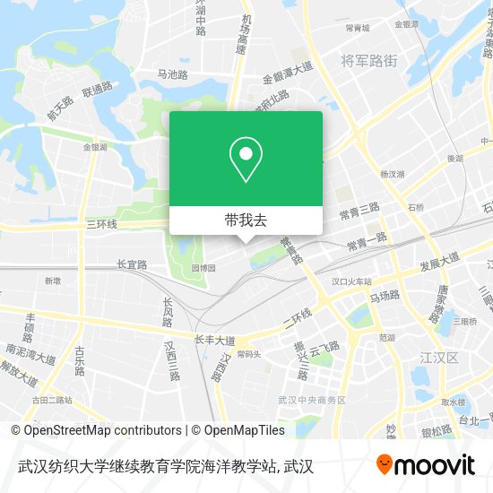 武汉纺织大学继续教育学院海洋教学站地图