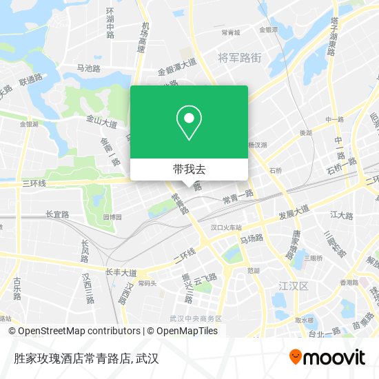 胜家玫瑰酒店常青路店地图