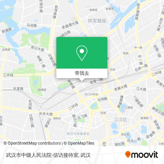武汉市中级人民法院-信访接待室地图