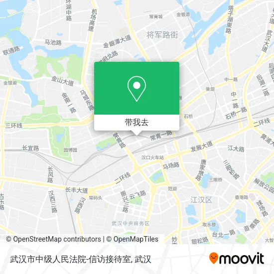 武汉市中级人民法院-信访接待室地图