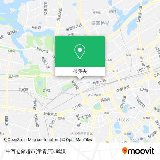 中百仓储超市(常青店)地图