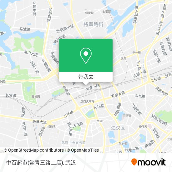 中百超市(常青三路二店)地图