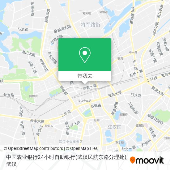 中国农业银行24小时自助银行(武汉民航东路分理处)地图