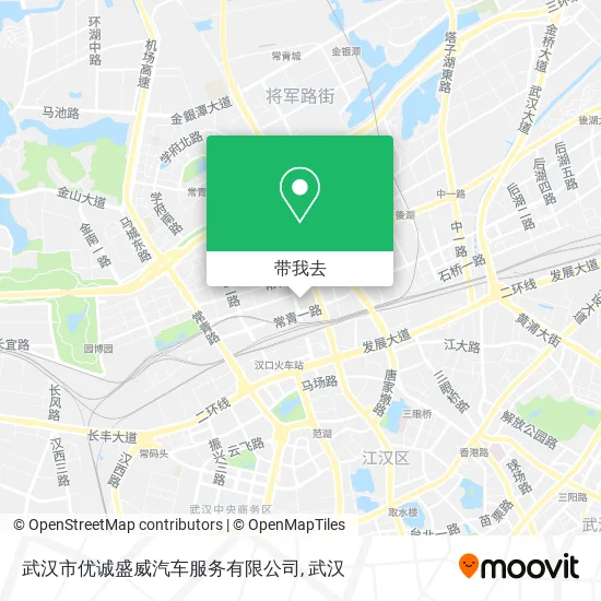 武汉市优诚盛威汽车服务有限公司地图