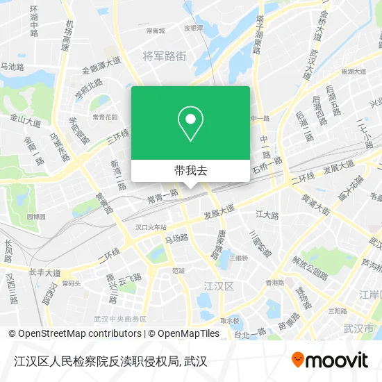 江汉区人民检察院反渎职侵权局地图