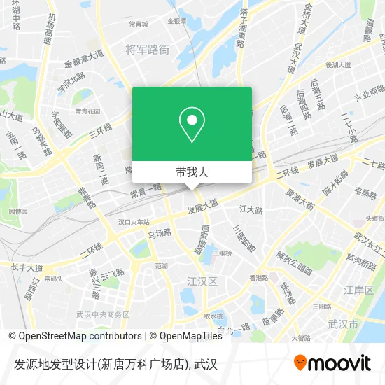 发源地发型设计(新唐万科广场店)地图