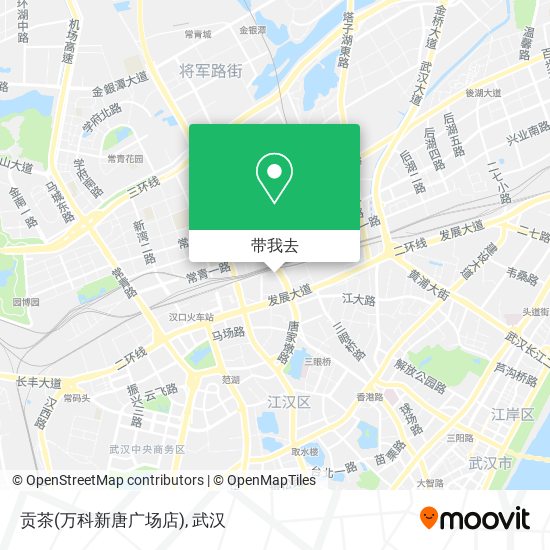 贡茶(万科新唐广场店)地图