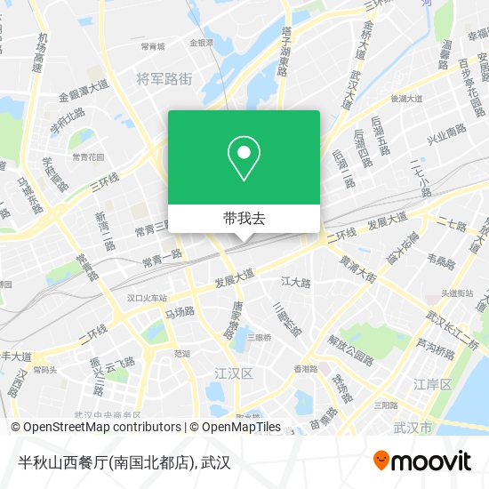 半秋山西餐厅(南国北都店)地图