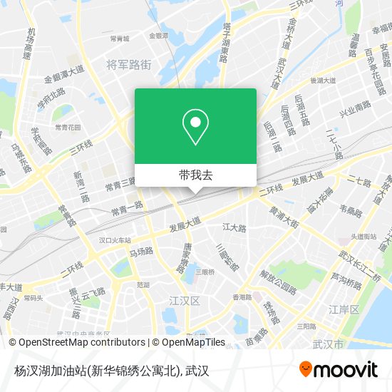杨汊湖加油站(新华锦绣公寓北)地图