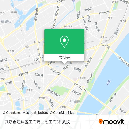 武汉市江岸区工商局二七工商所地图