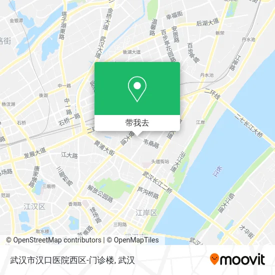 武汉市汉口医院西区-门诊楼地图
