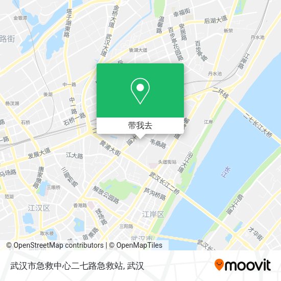 武汉市急救中心二七路急救站地图