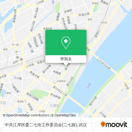 中共江岸区委二七街工作委员会(二七路)地图