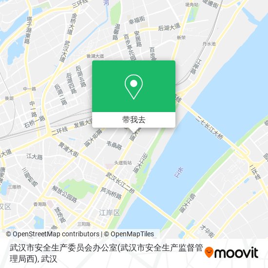 武汉市安全生产委员会办公室(武汉市安全生产监督管理局西)地图