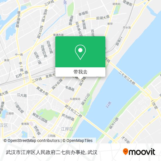武汉市江岸区人民政府二七街办事处地图