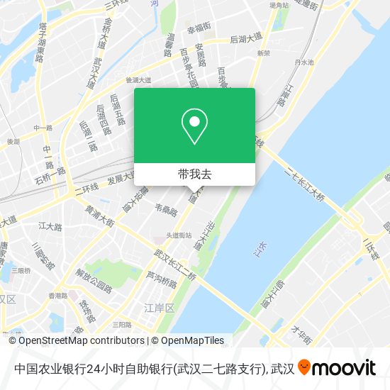 中国农业银行24小时自助银行(武汉二七路支行)地图