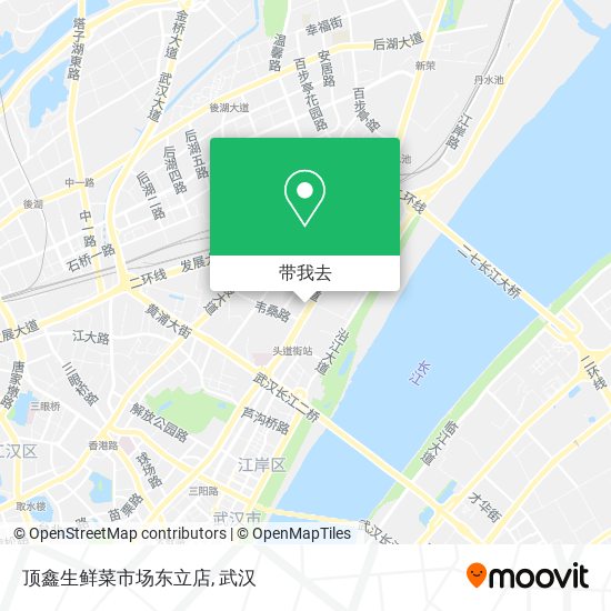 顶鑫生鲜菜市场东立店地图