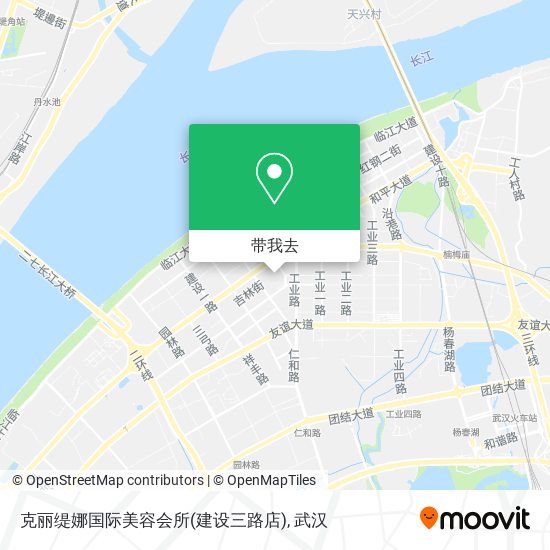 克丽缇娜国际美容会所(建设三路店)地图
