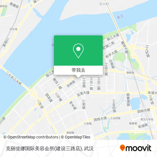 克丽缇娜国际美容会所(建设三路店)地图