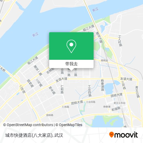 城市快捷酒店(八大家店)地图