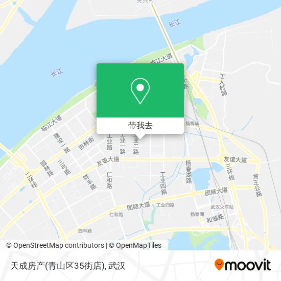 天成房产(青山区35街店)地图
