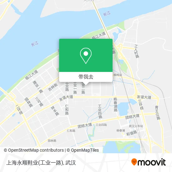 上海永顺鞋业(工业一路)地图