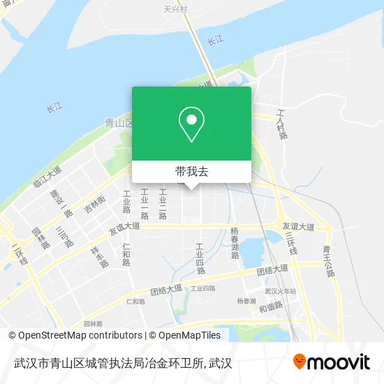 武汉市青山区城管执法局冶金环卫所地图
