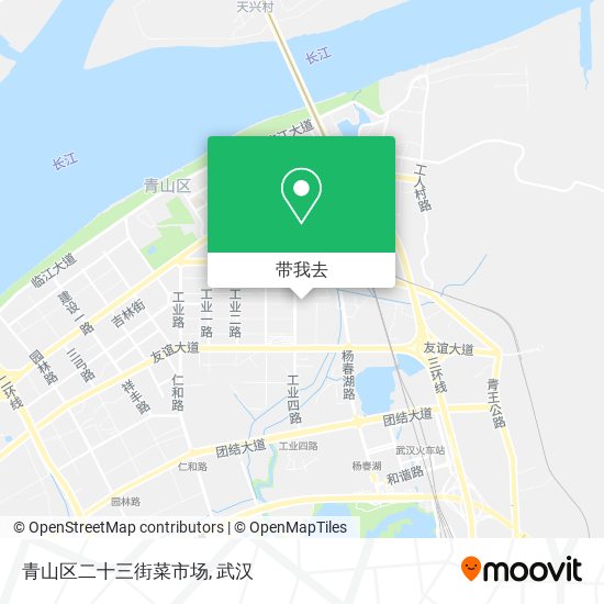 青山区二十三街菜市场地图