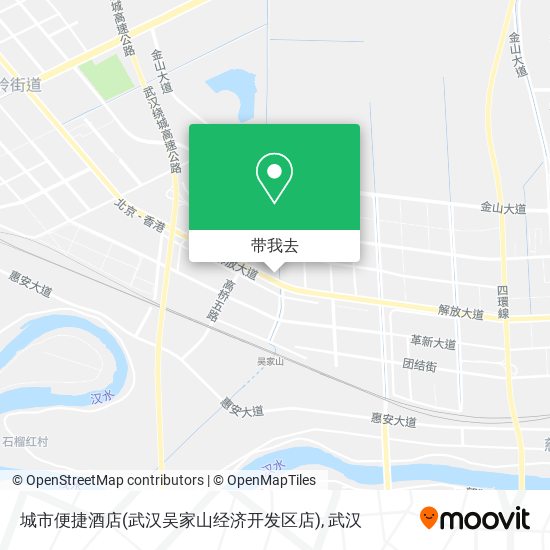 城市便捷酒店(武汉吴家山经济开发区店)地图