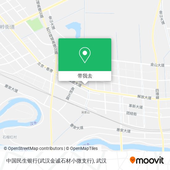 中国民生银行(武汉金诚石材小微支行)地图