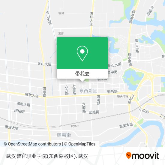 武汉警官职业学院(东西湖校区)地图