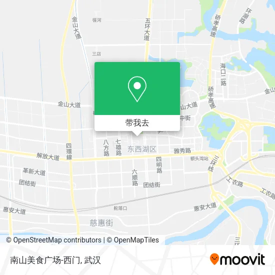 南山美食广场-西门地图