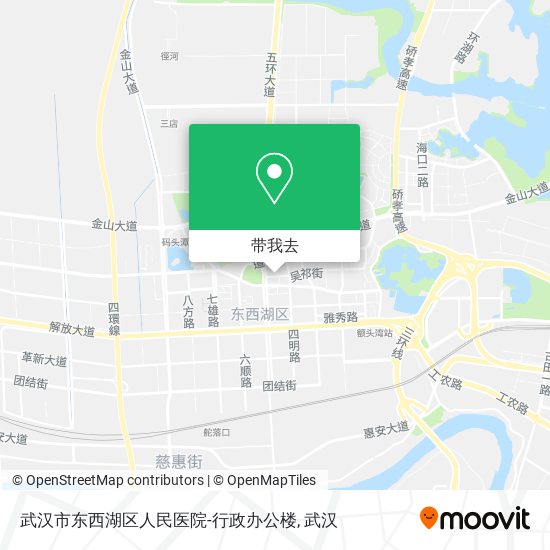 武汉市东西湖区人民医院-行政办公楼地图