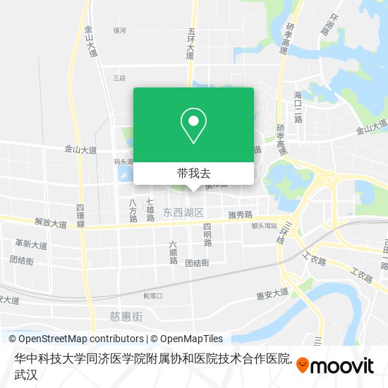 华中科技大学同济医学院附属协和医院技术合作医院地图