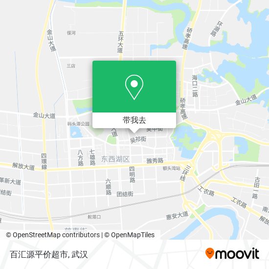 百汇源平价超市地图