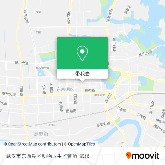 武汉市东西湖区动物卫生监督所地图