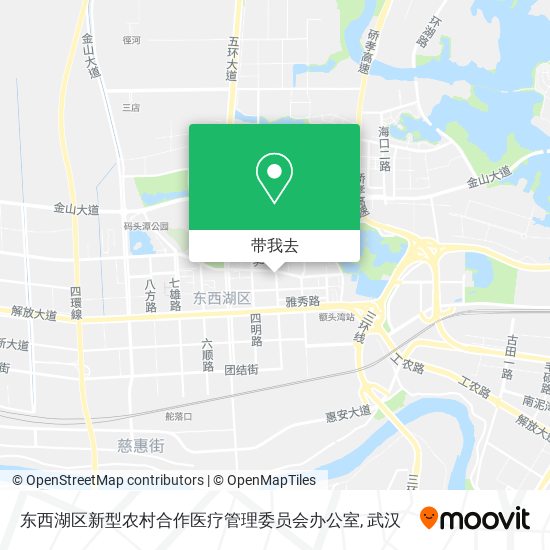 东西湖区新型农村合作医疗管理委员会办公室地图