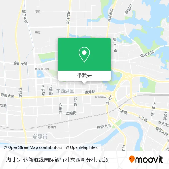湖 北万达新航线国际旅行社东西湖分社地图