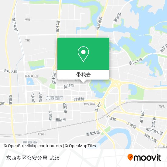 东西湖区公安分局地图