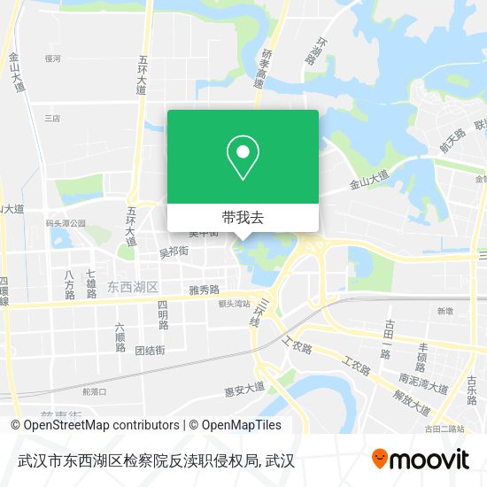 武汉市东西湖区检察院反渎职侵权局地图